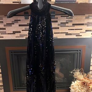 Bisou Bisou Black Sequin Camisole